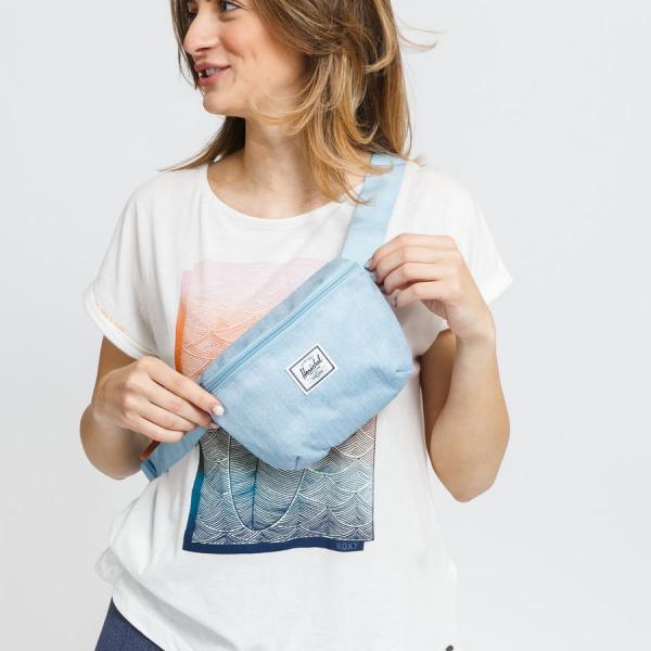 Ledvinka Herschel Supply CO. Fourteen melange modrá