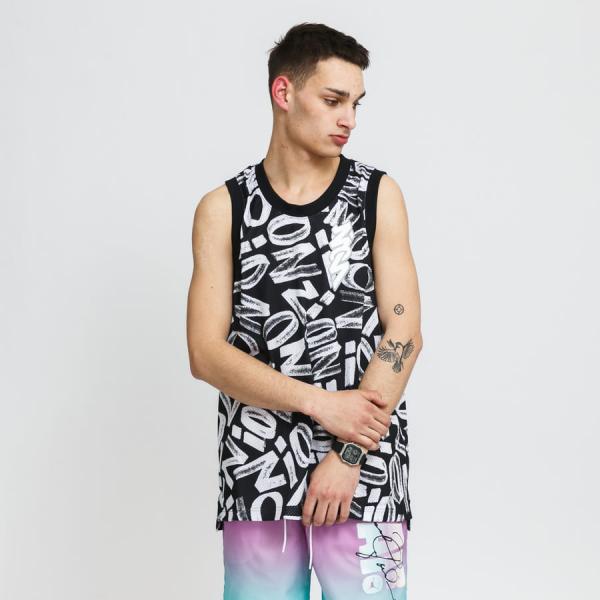 Dres Jordan M J Zion Dri-Fit AOP Jersey černý / bílý