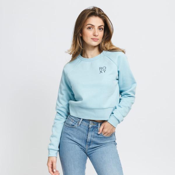 Dámská mikina Roxy Underground Radio Crewneck světle modrá