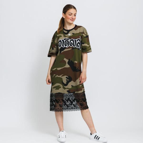 Šaty adidas Originals Tee Dress Camo Green
