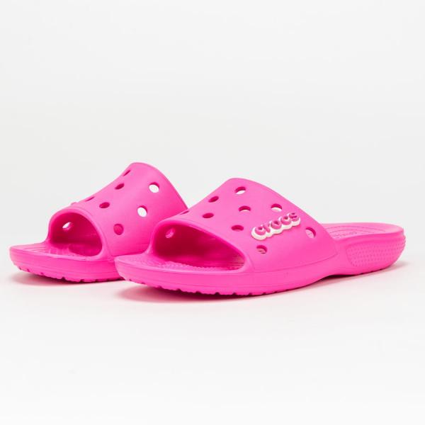 Pantofle Crocs Classic Crocs Slide electric pink