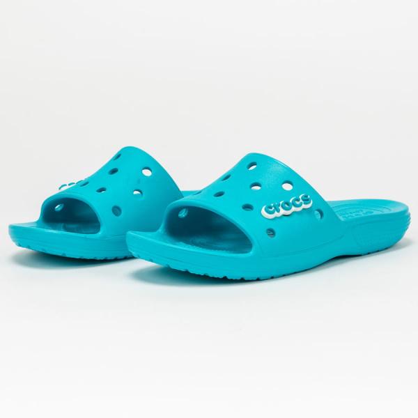 Pantofle Crocs Classic Crocs Slide digital aqua