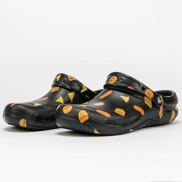 Pantofle Crocs Bistro Graphic Clog multi black / black