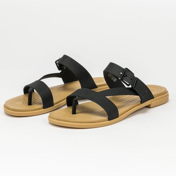 Sandály Tulum Toe Post Sandal W Crocs Tulum Toe Post Sandal W black / tan