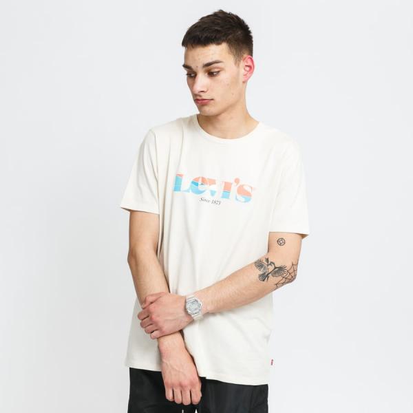 Tričko s krátkým rukávem Levi's ® Graphic Crewneck Tee Creamy