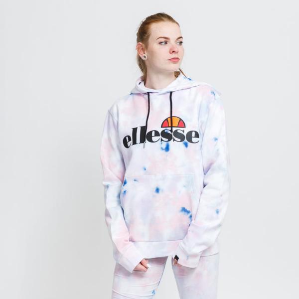 Dámská mikina ellesse Torices Tie Dye Hoody White / Pink
