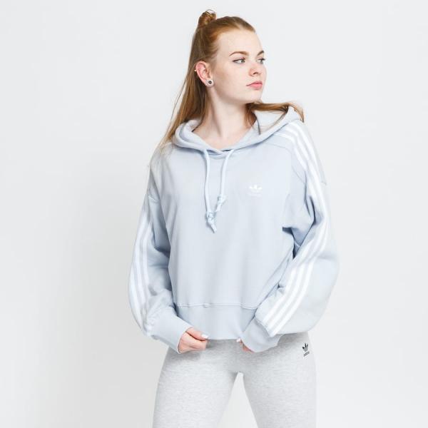 Dámská mikina adidas Originals Short Hoodie světle modrá