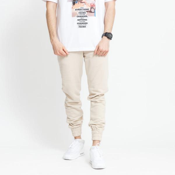 Tepláky Sixth June Signature Velvet Logo Pant Creamy