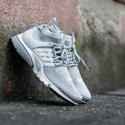 Nike Air Presto Flyknit Ultra Wolf Grey/ Pure Platinum- White- Black