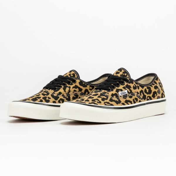 Vans Authentic 44 DX (anaheim factory) black / tan leopeard