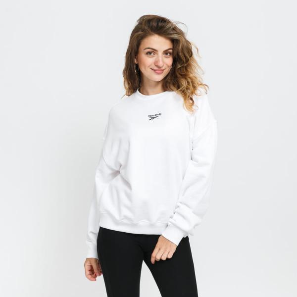 Dámská mikina Reebok CL PF Small Logo CR bílá