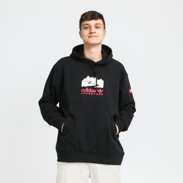 Mikina adidas Originals Logo Hoodie Black