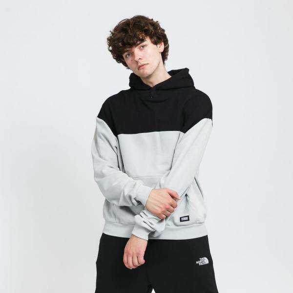 Mikina Urban Classics Upper Block Hoody Grey / Black S