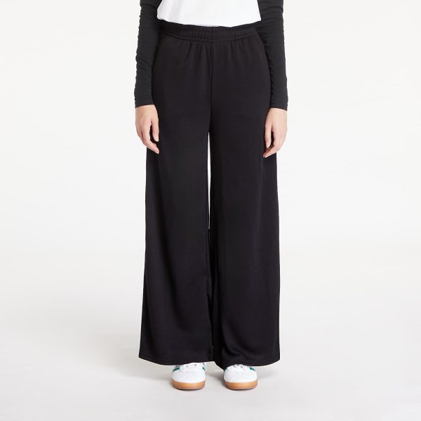 Tepláky Urban Classics Ladies Modal Terry Wide Leg Sweatpants Black S