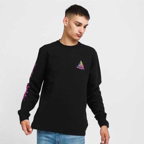 Mikina HUF Prism Crewneck černá