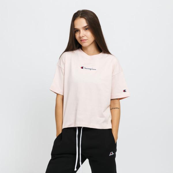 Dámské tričko Champion Crewneck T-Shirt světle růžové