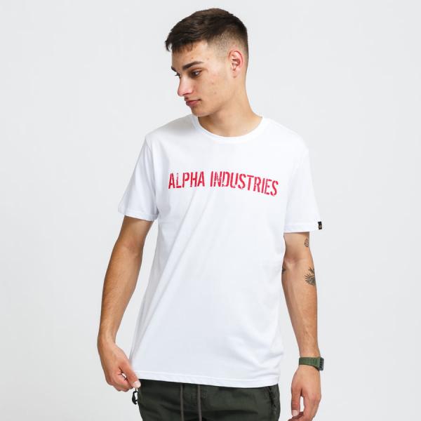 Tričko s krátkým rukávem Alpha Industries RBF Moto Tee White