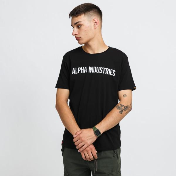 Tričko s krátkým rukávem Alpha Industries RBF Moto Tee Black