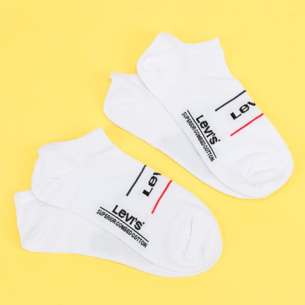 Ponožky Levi's ® 2Pack Low Cut Sport Socks bílé / černé