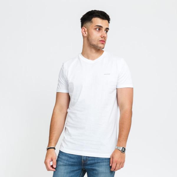 Tričko s krátkým rukávem CALVIN KLEIN JEANS 2Pack Slim Tee bílé / tmavě šedé