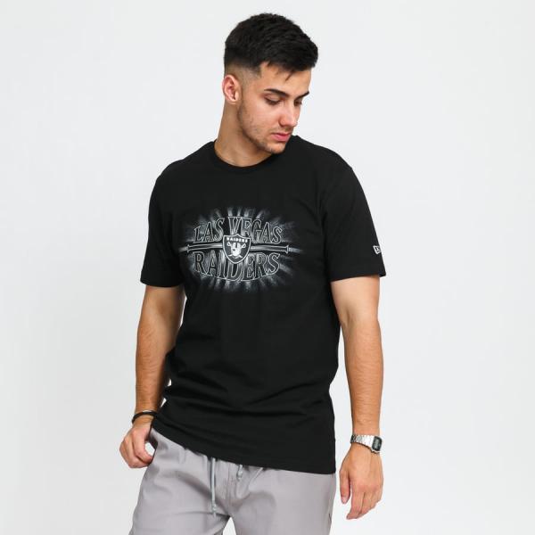 Tričko s krátkým rukávem New Era NFL Team Logo Tee Raiders černé
