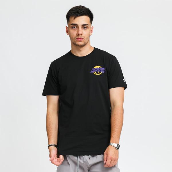 Tričko s krátkým rukávem New Era NBA Neon Tee LA Lakers černé