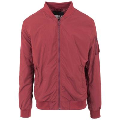 Urban Classics Light Bomber Jacket Burgundy