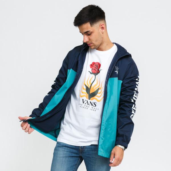 Větrovka Vans MN Sequence Windbreaker Tyrkysová / Navy