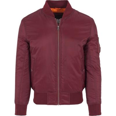 Urban Classics Basic Bomber Jacket Burgundy