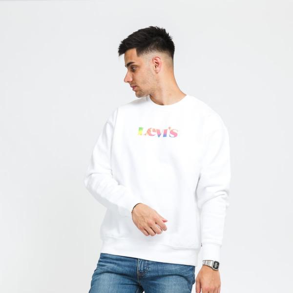 Mikina Levi's ® Relaxed T2 Graphic Crew White