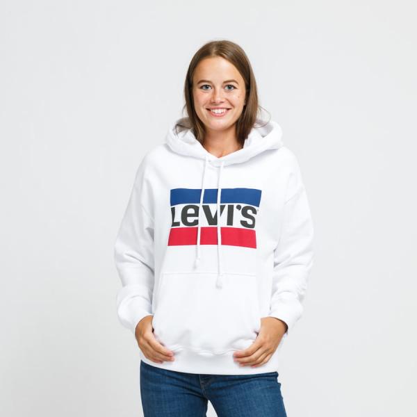 Mikina Levi's® Graphic Standard Hoodie White XS