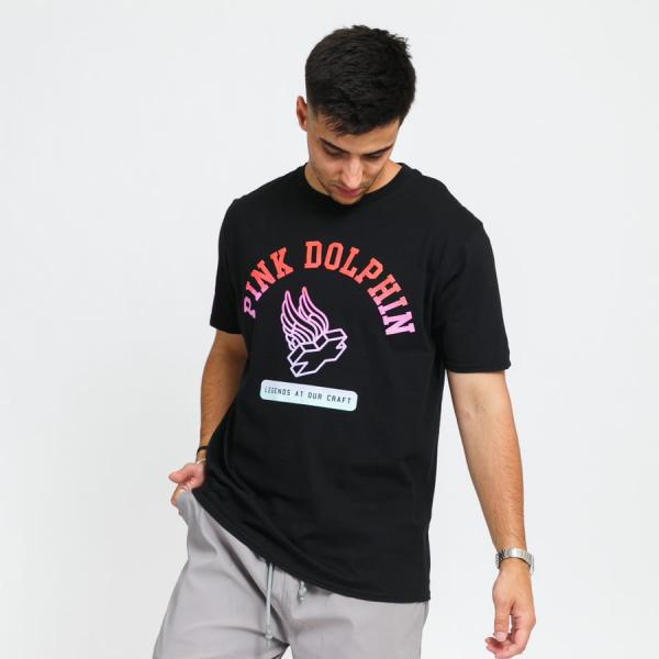 Pink Dolphin Flight School Tee černé