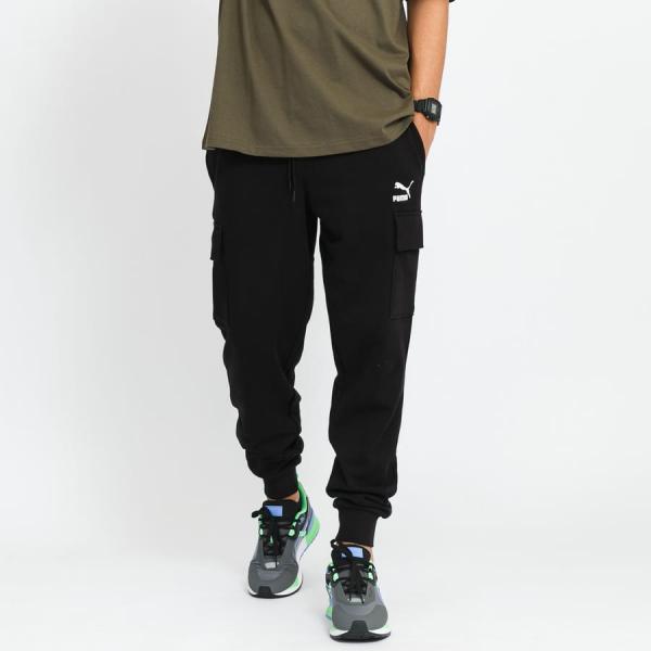 Tepláky Puma CLSX Cargo Pants TR černé