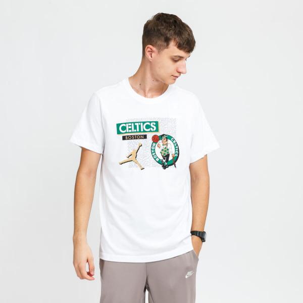 Tričko s krátkým rukávem Nike M NK DF Essential JDN Statement 2 Tee Celtics White