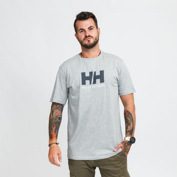 Tričko s krátkým rukávem Helly Hansen Logo T-Shirt Grey