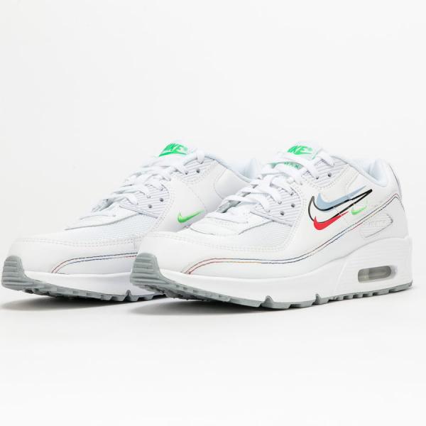 Nike Air Max 90 GS white / lt green spark - aluminum