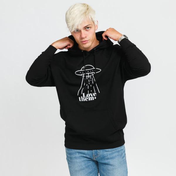 Mikina LOVE THEM Welcome Them Hoodie černá