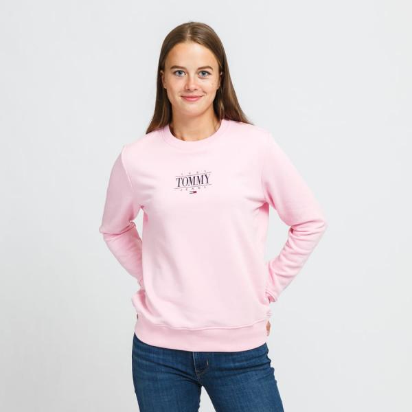 Dámská mikina TOMMY JEANS W Reg Essential Logo Crew Pink