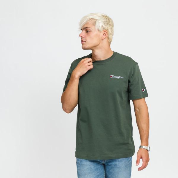 Tričko s krátkým rukávem Champion Crewneck T-Shirt olivové