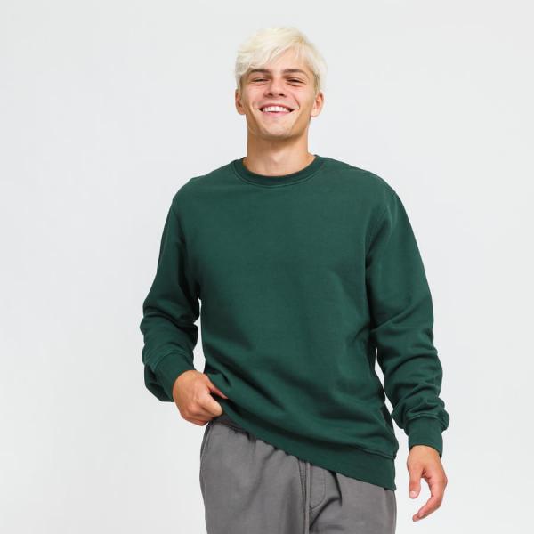 Mikina Colorful Standard Classic Organic Crew tmavě zelená