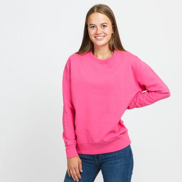 Dámská mikina Colorful Standard Women Classic Organic Crew tmavě růžová