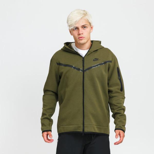 Mikina Nike M NSW Tech Fleece Hoodie FZ olivová