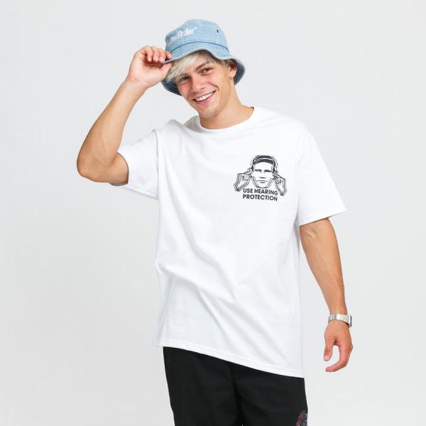 Tričko s krátkým rukávem PLEASURES Factory Tee bílé