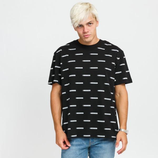 Tričko s krátkým rukávem CALVIN KLEIN JEANS Institutional Box Logo Black / White