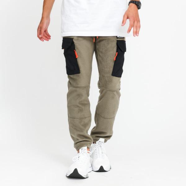Tepláky Columbia Field ROC Backbowl Fleece Pant olivové / černé