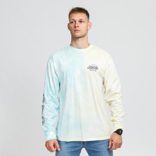 Vans MN The Vans Experience Tie Dye LS Tee světle žluté / světle modré