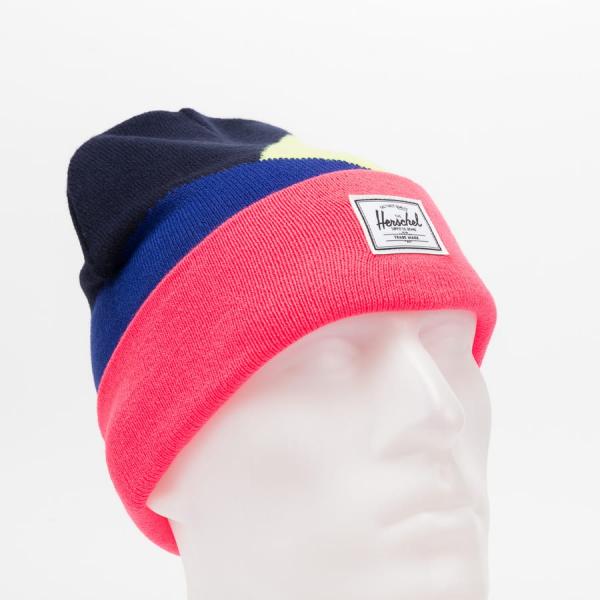 Kulich Herschel Supply CO. Elmer neon růžový / žlutozelený / navy