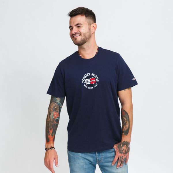 Tričko s krátkým rukávem TOMMY JEANS M Timeless Tommy Tee Navy