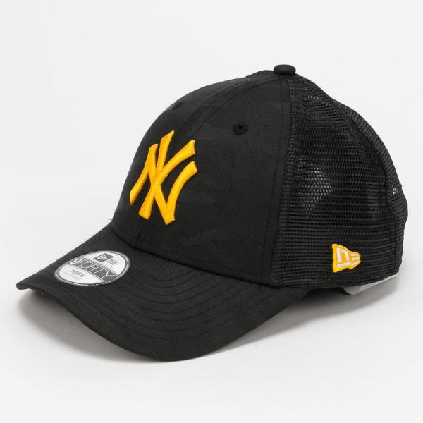 Dětská kšiltovka New Era 940 Trucker MLB Chyt Home NY camo černá / žlutá