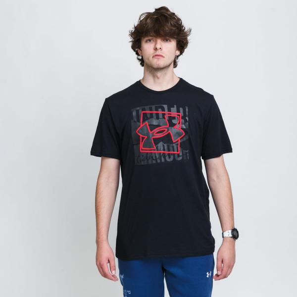 Tričko s krátkým rukávem Under Armour Boxed Outline Tee černé